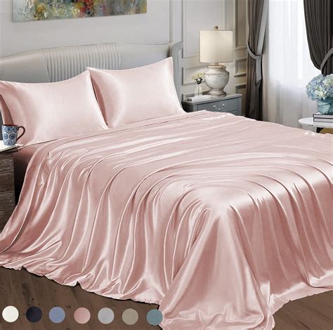 pink satin bedding|wayfair pink satin bedding.